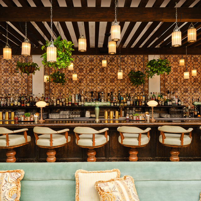 Restaurant interior at Cecconi's Miami Beach