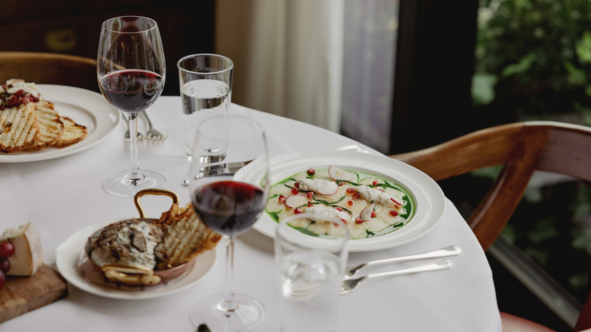 A table of food at Cecconi's Berlin
