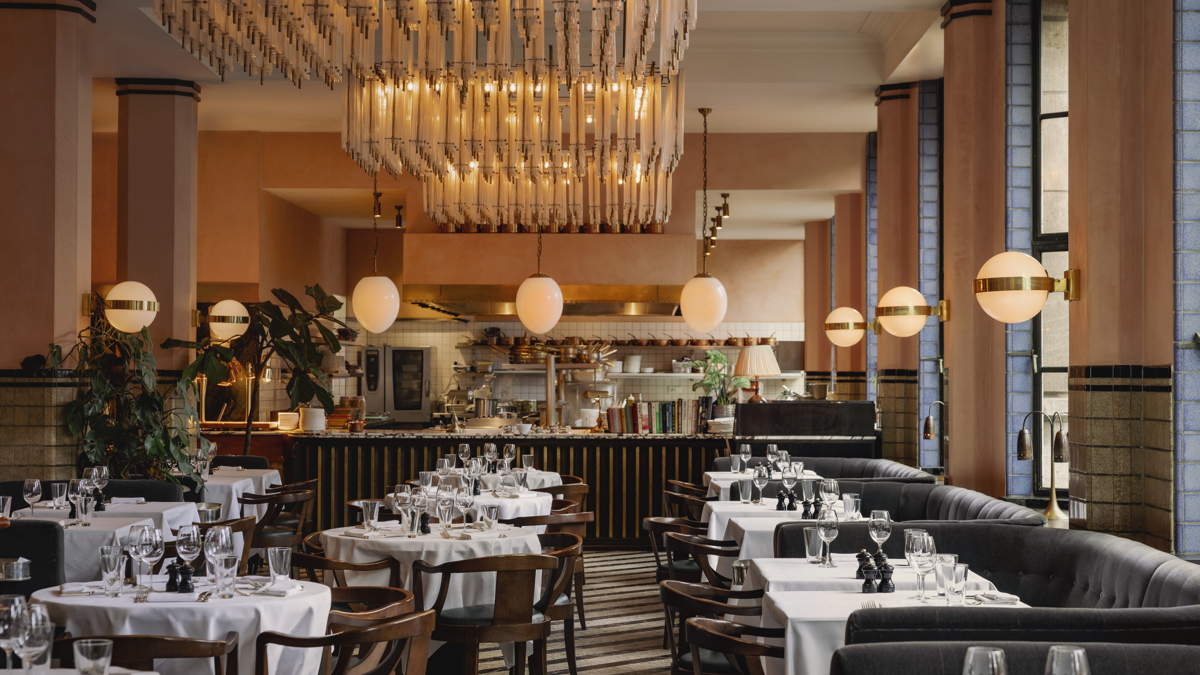 Restaurant interior at Cecconi's Amsterdam