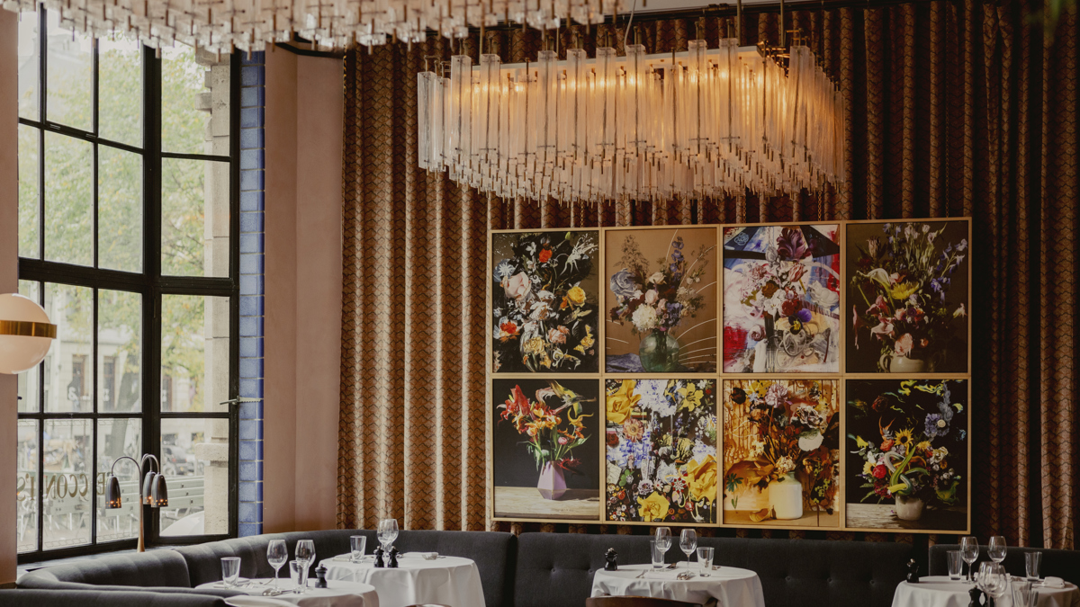 Restaurant interior at Cecconi's Amsterdam