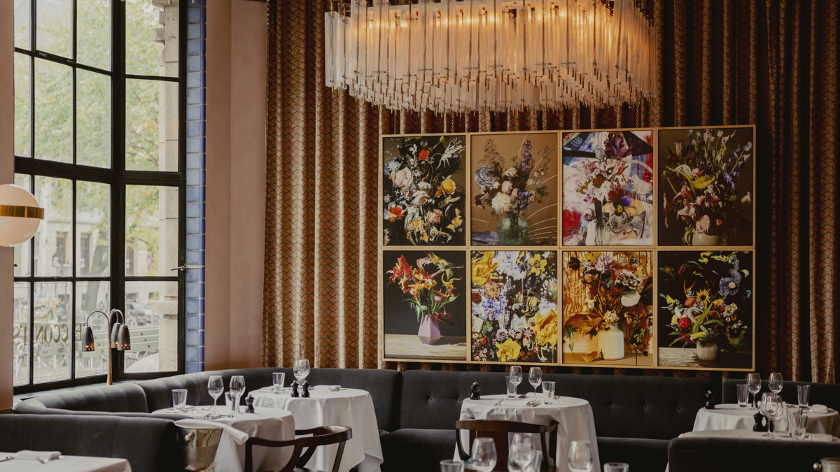 Restaurant interior at Cecconi's Amsterdam