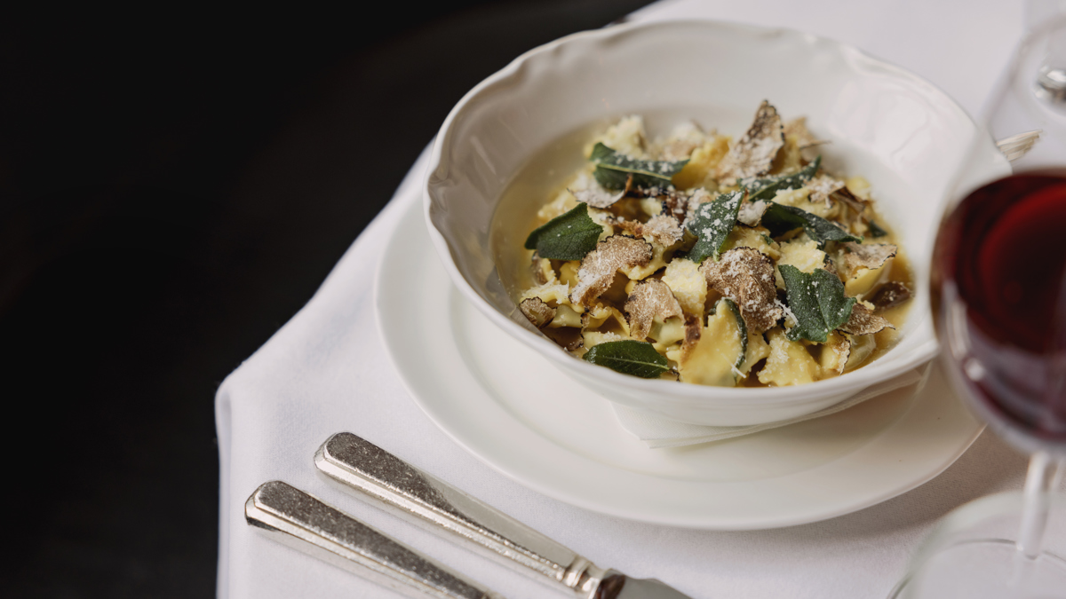 A table of food at Cecconi's Amsterdam