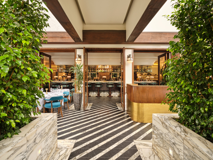 Restaurant interior at Cecconi's West Hollywood