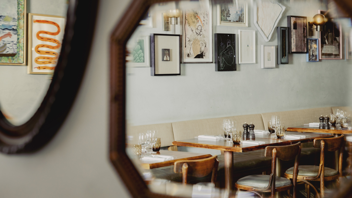 Restaurant interior detail at Cecconi's Shoreditch