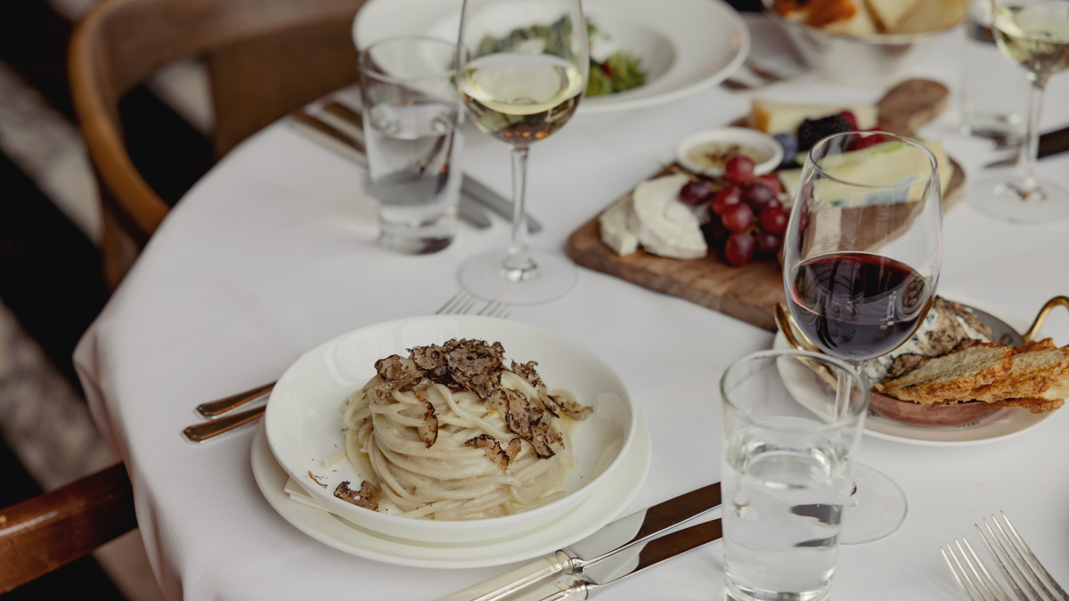 A table of food at Cecconi's Berlin