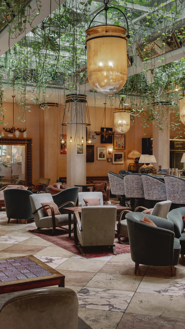 Restaurant interior at Cecconi's Amsterdam