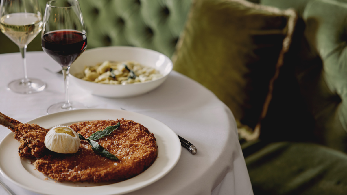 A table of food at Cecconi's Dumbo