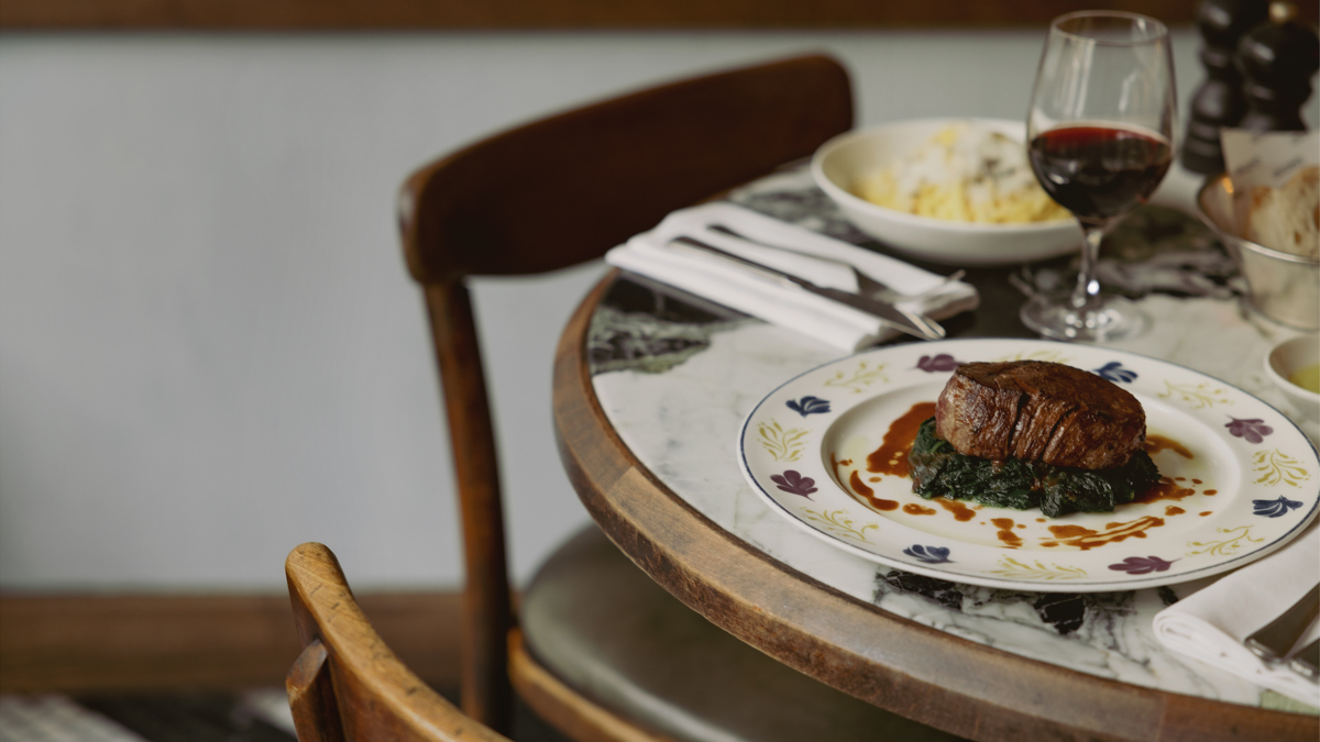 A table with food on it
