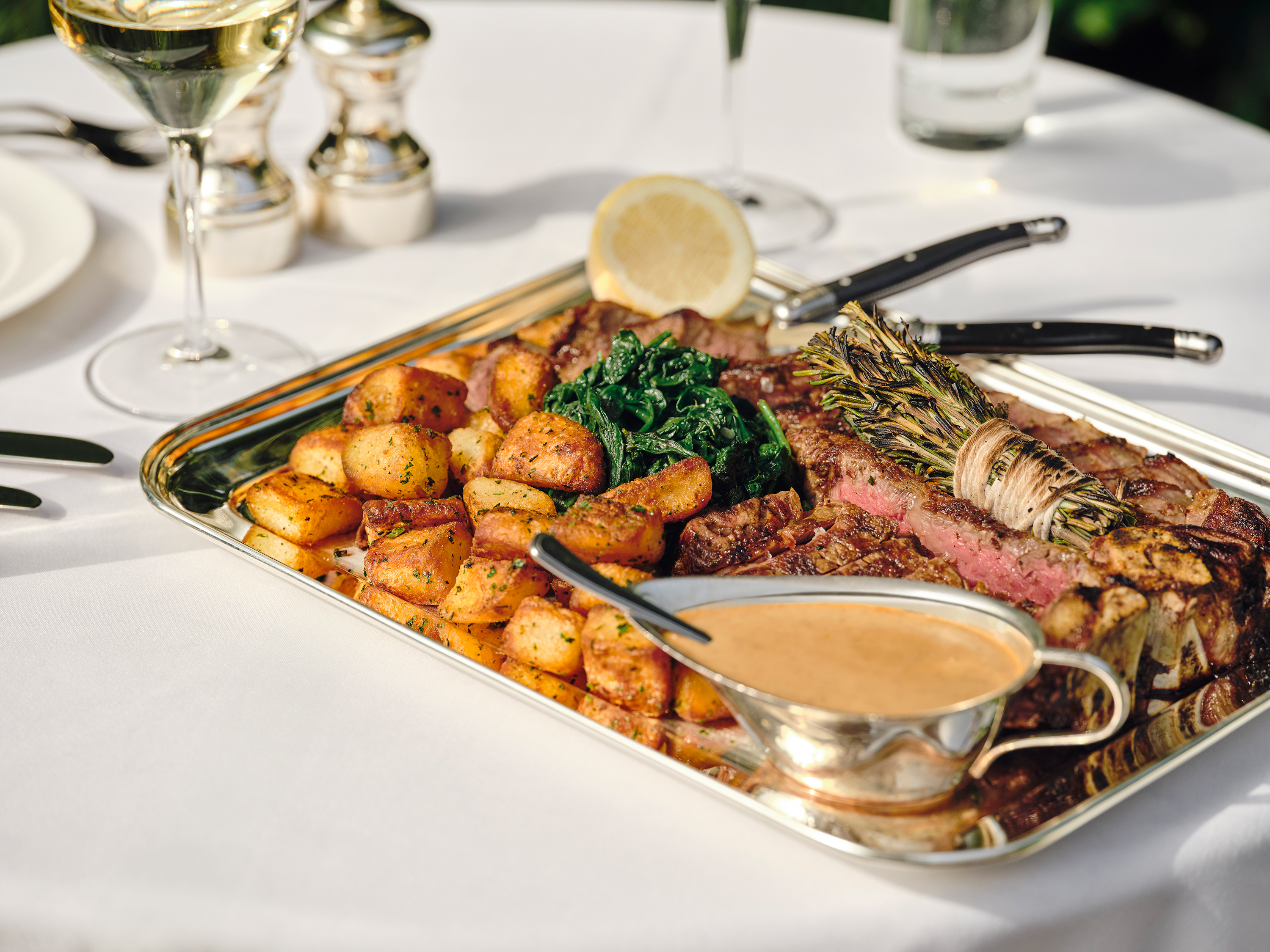7 oz Creekstone Farms Petit Filet, roasted potatoes, porcini